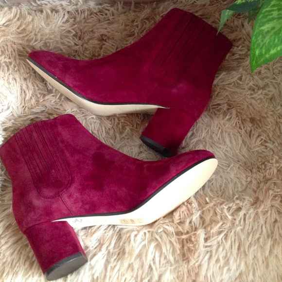 New Joie Remmie Suede Ankle Booties Boho  Preppy Classic - Picture 6 of 8